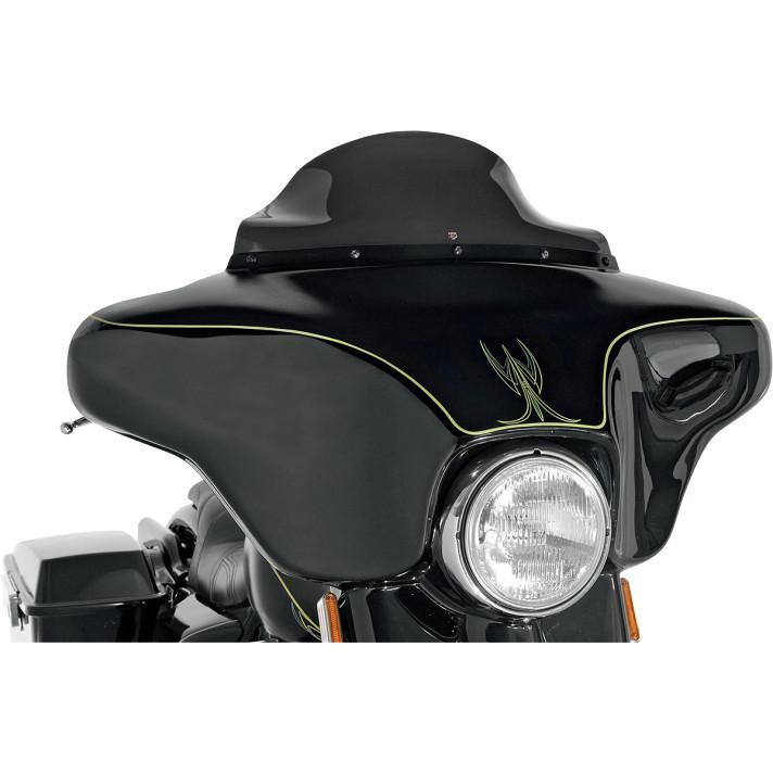 Klock werks 6.5" black flare windshield for 1986-1995 harley flht flhtc