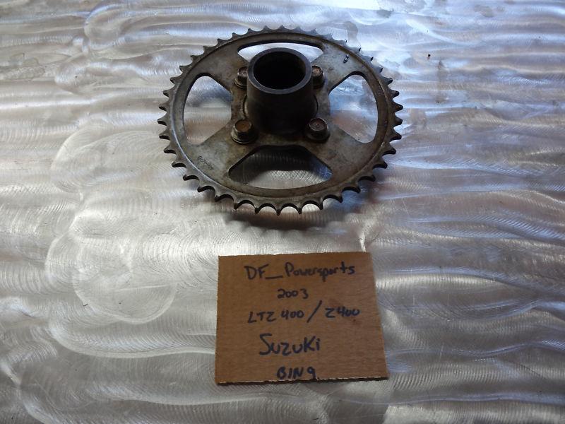 03 ltz400 stock oem rear sprocket & hub z400 ltz 400 z 2003-2008 03-08 bin9 