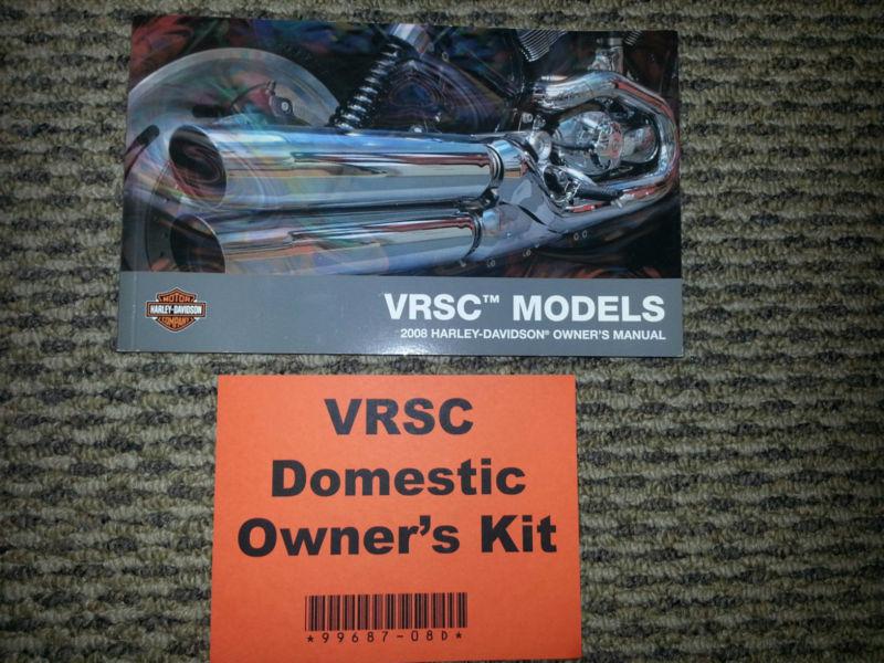 Harley davidson vrsc 2008 vrod special owners manual kit **new**