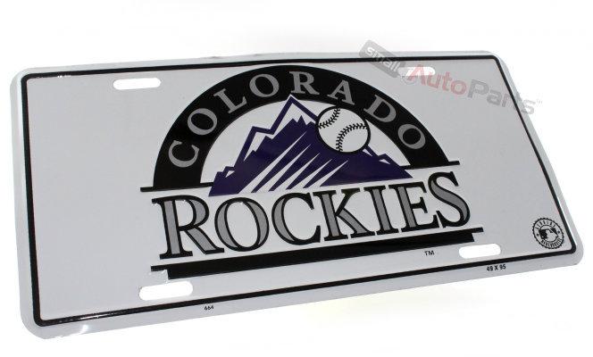 Colorado rockies mlb license plate aluminum stamped metal tag for car truck