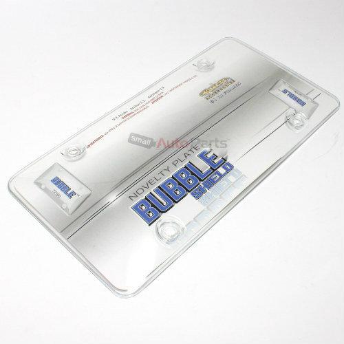 Clear license plate tag frame cover bubble shield protector for auto-car-truck