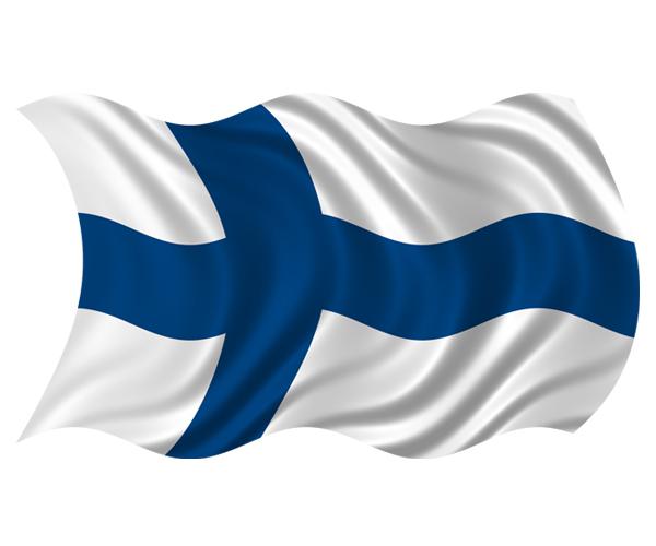 Finland waving flag decal 5"x3" finnish nordic vinyl car bumper sticker zu1