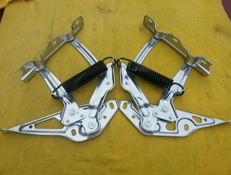  oldsmobile delta 88 hood hinges powdercoated chrome late 70's mid 80's?