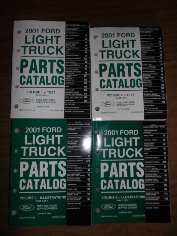 2001 ford trucks parts catalog manual f150 f250 f350 super duty f53 motor home e