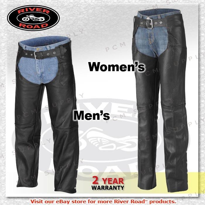 River road plain imported leather classic motorcycle street touring women chaps