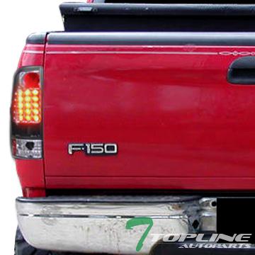 Black led tail lights brake lamps 1997-2003 ford f150/1999-2007 f250 styleside