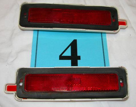 82-92 firebird red rear sidemarker housings  nice pair