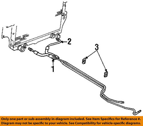 Jeep oem 52079899ae trans oil cooler line/hose