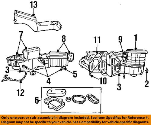 Chrysler oem 5017664aa evaporator & heater-air inlet assembly