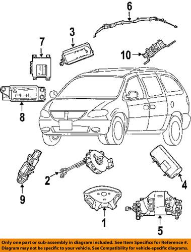 Mopar oem 4896056ad air bag-control module