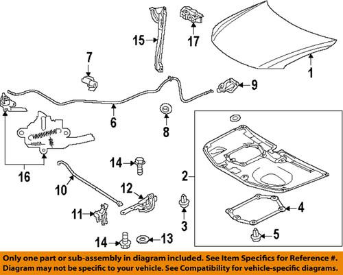 Scion oem 5351021040 hood-lock