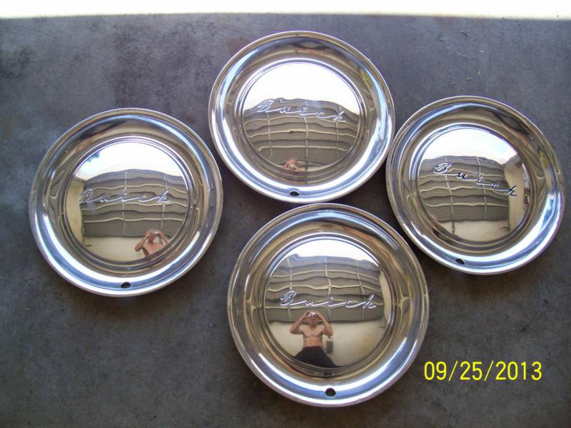 (4) vintage 1951 "buick" 15" hub caps