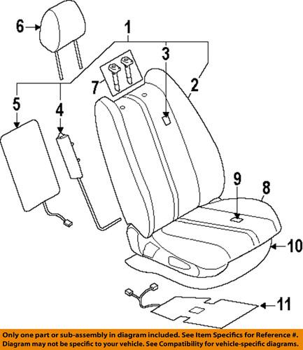 Mazda oem te698813134 front seat-seat back cover