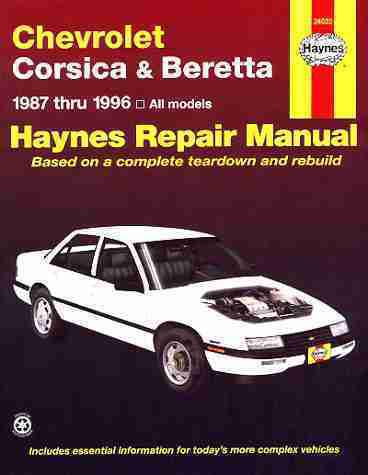 Chevy corsica & berreta repair shop & service  manual 1992 1993 1994 1995 1996