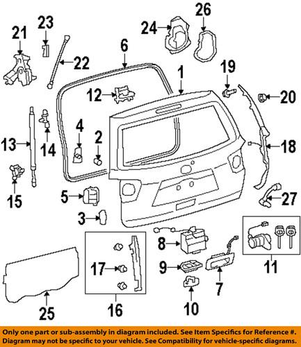 Toyota oem 691100c040 trunk/trunk part/trunk lock actuator motor