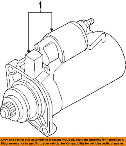 Volkswagen oem 02e911024ax starter motor/starter