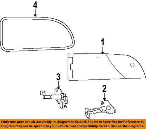 Mopar oem 5109653ag side panel-side glass