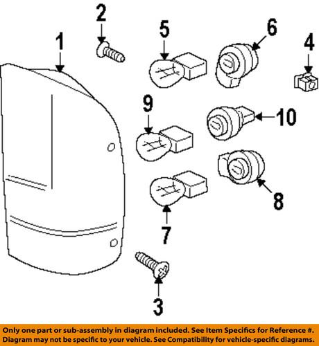 Ford oem f1tz13411a headlamp socket-socket