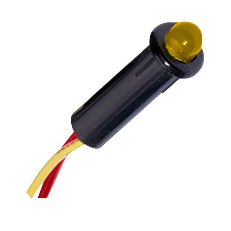 Paneltronics amber led indicator lights 1/4" 14 vdc 