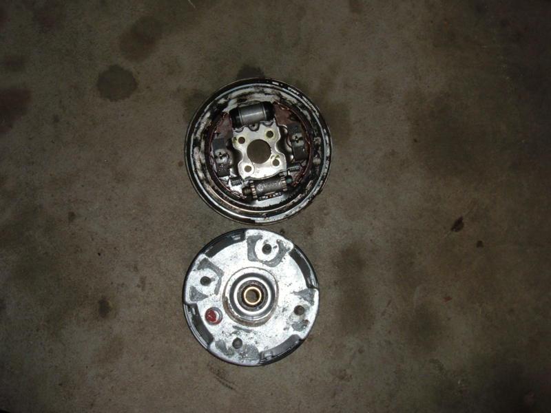 1992 honda fourtrax trx 300 2wd atv front left brakes w/ rotor master cylinders