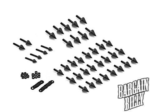 Yamaha r6 / r6s black spike fairing bolts screw kit (2003-2010)