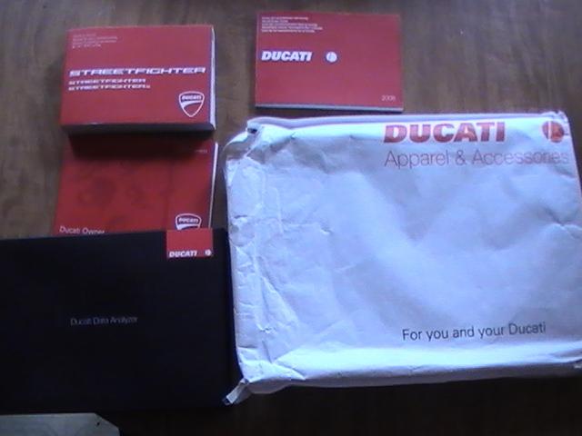 Ducati owners manual and other books lot and data cd 