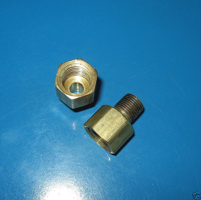 Weatherhead  1/8" npt to 1/4"brass pipe adaptor 1pc