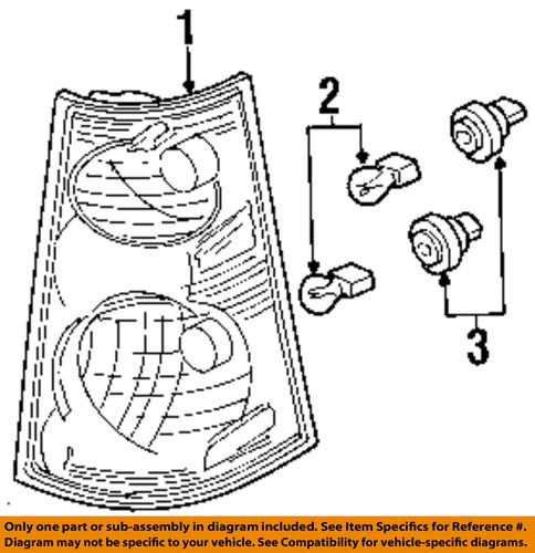 Ford oem 1l5z13404aa tail lamp assembly