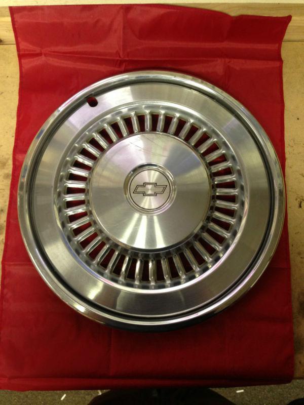 1977 nos chevrolet impala one piece 15" hub cap wheel cover gm american muscle