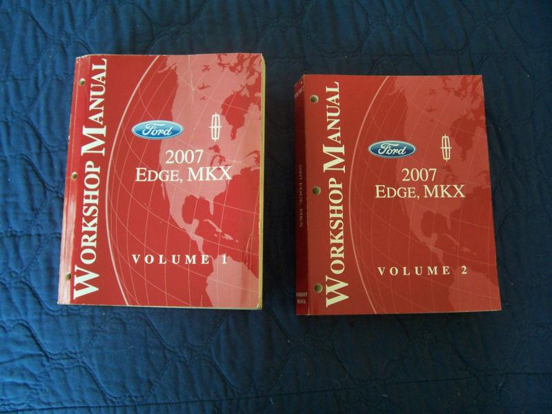 2007 ford factory service  manuals: edge, mkx -  vol 1,2  factory oem