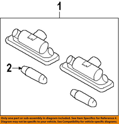 Ford oem 8t5z13550a license lamps-rear-license lamp