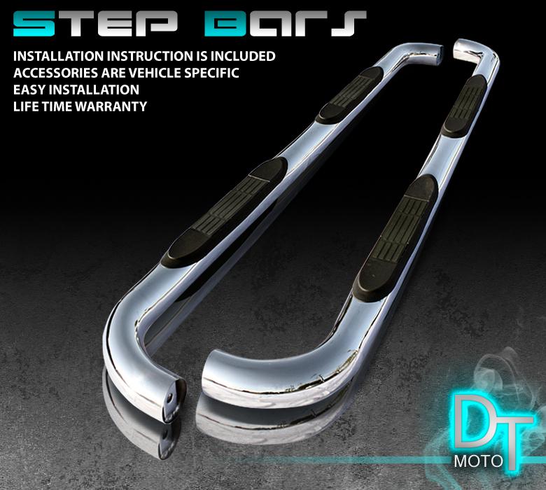 99-13 silverado sierra extended cab t-304 stainless steel side step nerf bar