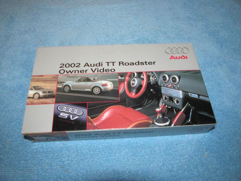 2002 audi tt roadster owner's manual video supplement vhs