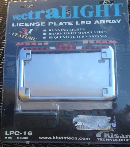 Lpc-16 kisan vectralight led array 3 in 1 license plate frame- nib