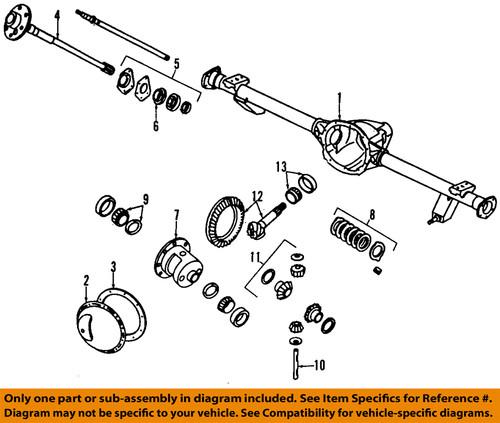 Jeep oem 83503063 wheel seal/seal, wheel, rear