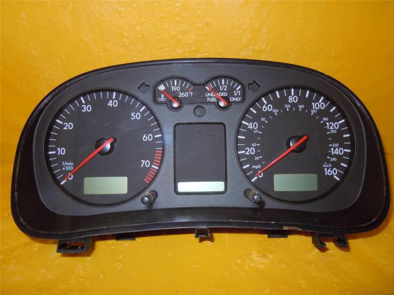 00 01 jetta golf speedometer instrument cluster dash panel gauges 140,077