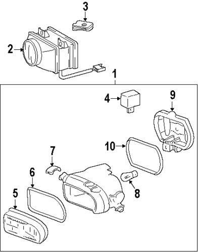 Mercedes-benz 2108260690 genuine oem factory original lens