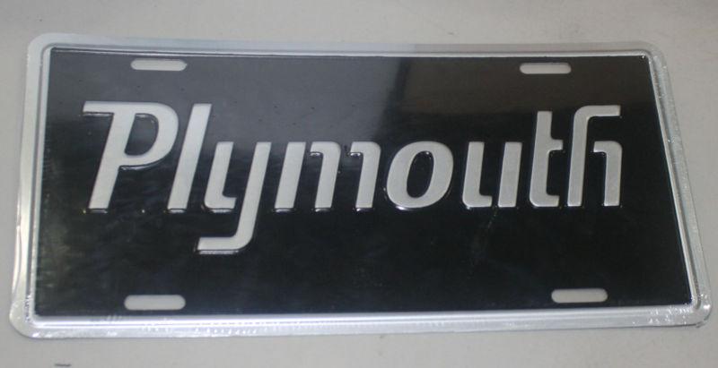 New plymouth license plate