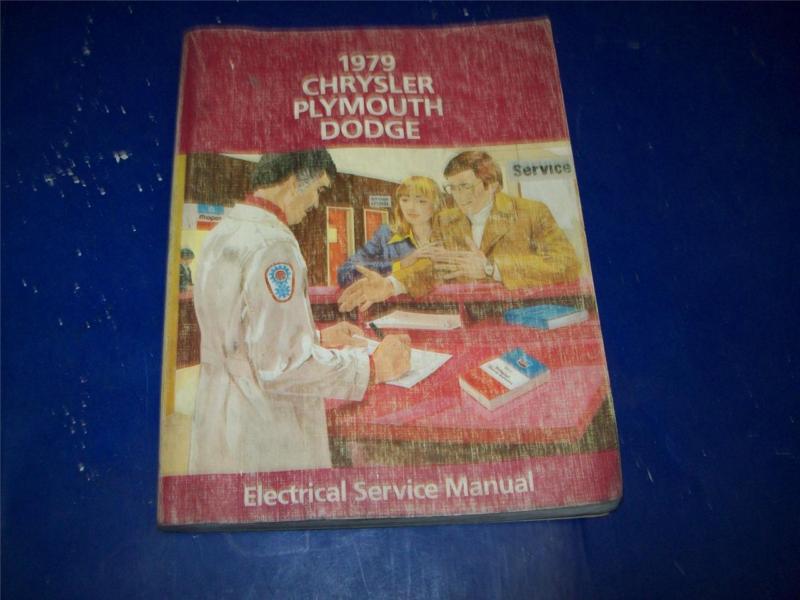 1979 79 dodge plymouth chrysler factory shop electrical service manual