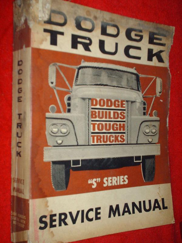 1963 dodge truck shop manual / shop book / original!!!