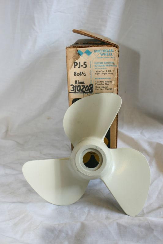 Michigan wheel propeller pj-5 omc part #310208 fits johnson/evinrude 3-4 64-thru