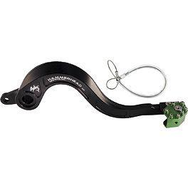 New hammhead rear brake pedal kawasaki kx450 kx 450 black and green