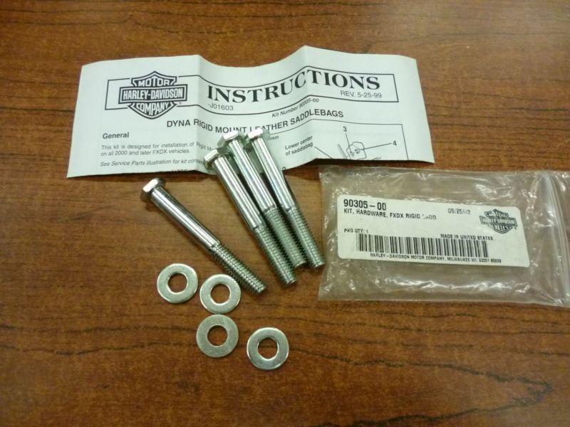 2000+ harley davidson fxdx rigid mount saddlebag hardware new nos 90305-00 dyna