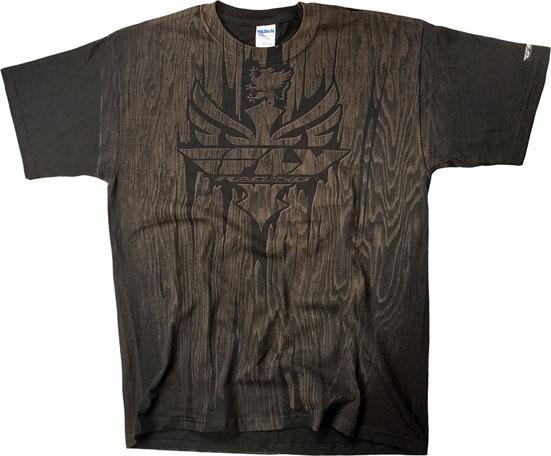 Fly racing carved t-shirt brown s/small