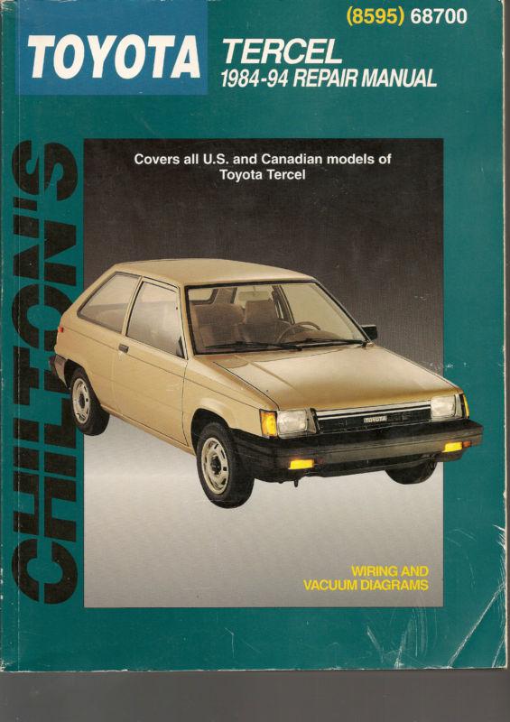 1984-1994 toyota tercel chilton's repair manual 