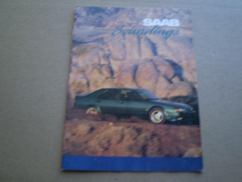 1993 saab soundings magazine with 24 pages