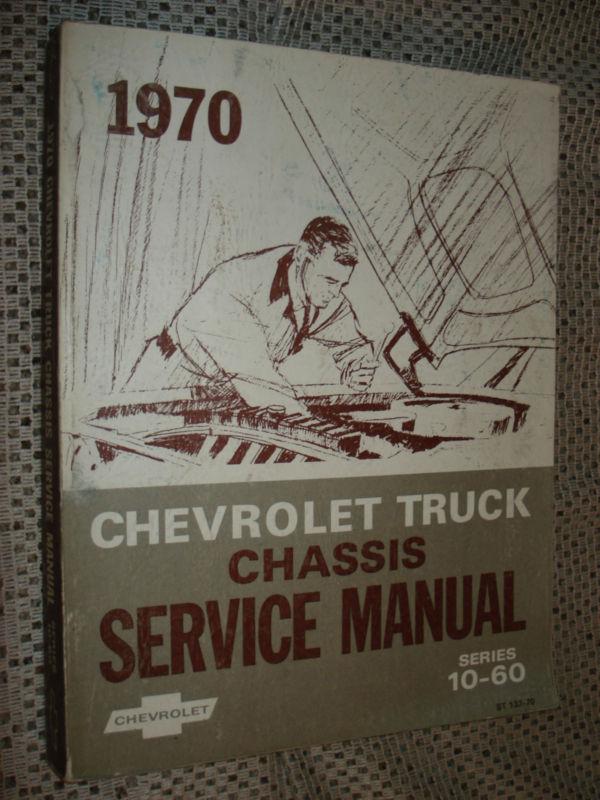 1970 chevy truck service manual shop book rare 10-60 nr