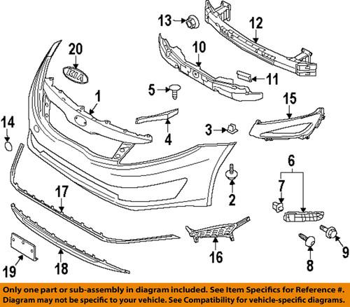 Kia oem 865114c200 bumper cover