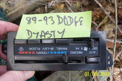 92 - dodge - dynasty -   ac / heater controler