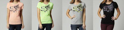 Fox racing womens uptown crew neck t-shirt 2013